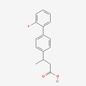 molecular formula C16H15FO2 B13421025 3-(2'-Fluoro[1,1'-biphenyl]-4-yl)butanoic acid CAS No. 52449-66-8