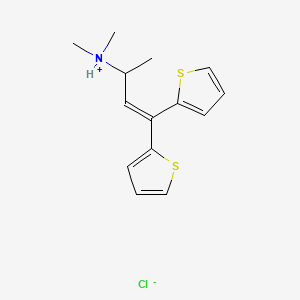 molecular formula C14H18ClNS2 B13421065 Dimethylthiambutene hydrochloride CAS No. 5786-77-6