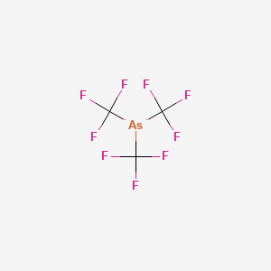 molecular formula C3AsF9 B13421080 Arsine, tris(trifluoromethyl)- CAS No. 432-02-0