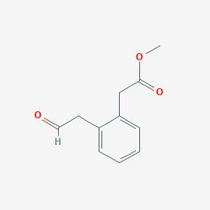 molecular formula C11H12O3 B13421191 Methyl 2-(2-(2-oxoethyl)phenyl)acetate CAS No. 61623-61-8