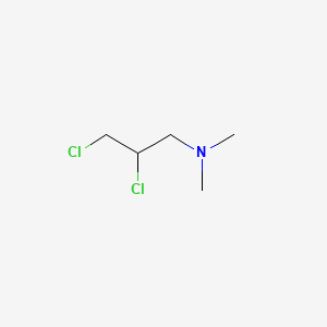 molecular formula C5H11Cl2N B13421214 2,3-Dichloro-n,n-dimethylpropan-1-amine CAS No. 5443-48-1