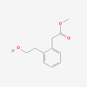 molecular formula C11H14O3 B13421230 Benzeneacetic acid, 2-(2-hydroxyethyl)-, methyl ester CAS No. 63969-85-7
