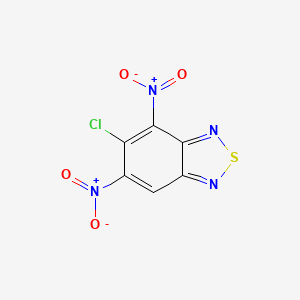 molecular formula C6HClN4O4S B13421234 5-Chloro-4,6-dinitro-2,1,3-benzothiadiazole 