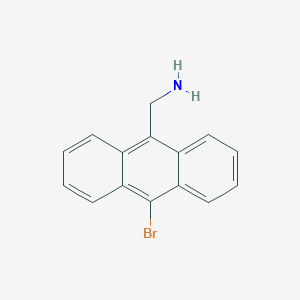 molecular formula C15H12BrN B13421240 10-Bromo-9-anthracenemethanamine 