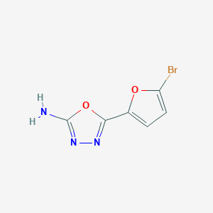 molecular formula C6H4BrN3O2 B1342127 5-(5-Bromofuran-2-yl)-1,3,4-oxadiazol-2-amine CAS No. 1016711-67-3