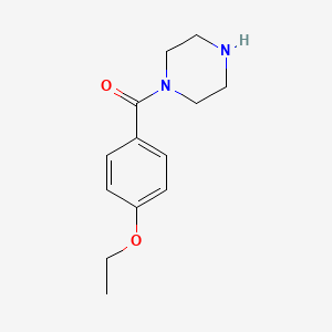 molecular formula C13H18N2O2 B13421304 1-(4-Ethoxybenzoyl)piperazine 