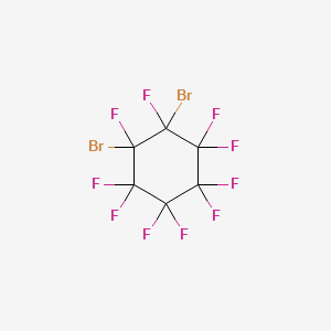 molecular formula C6Br2F10 B13421364 1,2-Dibromodecafluorocyclohexane CAS No. 336-12-9