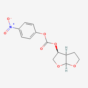 molecular formula C13H13NO7 B13421383 (3S,3aR,6aS)-Hexahydrofuro[2,3-b]furan-3-yl 4-Nitrophenyl Ester Carbonic Acid 