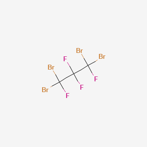 molecular formula C3Br4F4 B13421388 Propane, 1,1,3,3-tetrabromo-1,2,2,3-tetrafluoro- CAS No. 36567-29-0