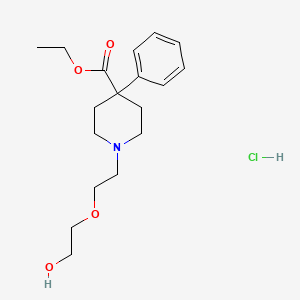 molecular formula C18H28ClNO4 B13421389 Etoxeridine hydrochloride CAS No. 5794-23-0