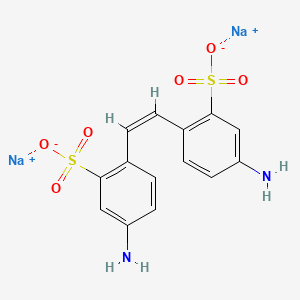 molecular formula C14H12N2Na2O6S2 B13421391 4,4'-(1Z)-Diaminostilbene-2,2'-disulfonic Acid Disodium Salt 