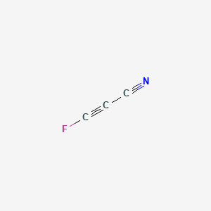 molecular formula C3FN B13421409 2-Propynenitrile, 3-fluoro- CAS No. 32038-83-8