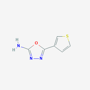 molecular formula C6H5N3OS B1342141 5-(3-Thienyl)-1,3,4-oxadiazol-2-amine CAS No. 1016526-97-8