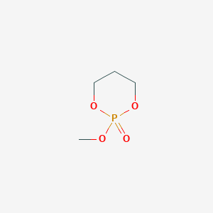 molecular formula C4H9O4P B13421416 1,3,2-Dioxaphosphorinane, 2-methoxy-, 2-oxide CAS No. 33554-05-1