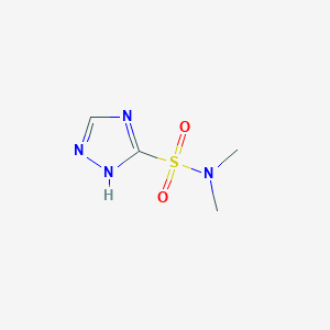 molecular formula C4H8N4O2S B13421428 N,N-dimethyl-1H-1,2,4-triazole-5-sulfonamide 