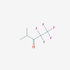 molecular formula C6H7F5O B13421443 1,1,1,2,2-Pentafluoro-4-methyl-pentan-3-one CAS No. 357-28-8