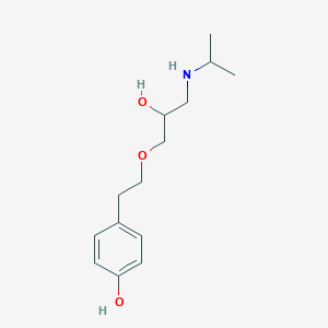 molecular formula C14H23NO3 B13421463 4-[2-[2-Hydroxy-3-(isopropylamino)propoxy]ethyl]phenol 