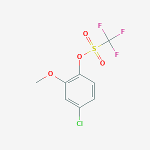 molecular formula C8H6ClF3O4S B13421470 (4-Chloro-2-methoxyphenyl) trifluoromethanesulfonate 