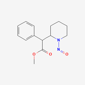 molecular formula C14H18N2O3 B13421479 N-Nitrosomethylphenidate CAS No. 55557-03-4