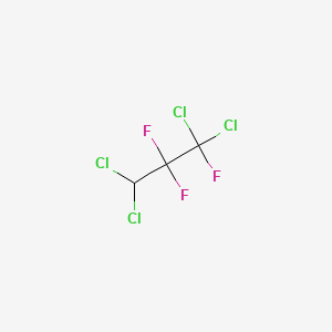 molecular formula C3HCl4F3 B13421481 1,1,3,3-Tetrachloro-1,2,2-trifluoropropane CAS No. 422-52-6