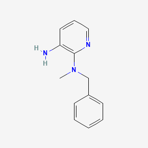 molecular formula C13H15N3 B1342153 2-N-benzyl-2-N-methylpyridine-2,3-diamine CAS No. 1016503-77-7