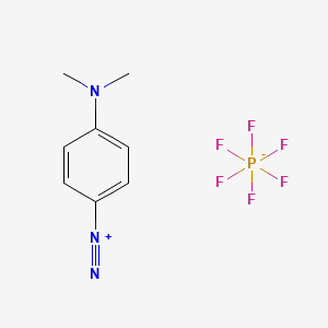 molecular formula C8H12F6N3P B13421571 [4-(dimethylamino)phenyl]iminoazanium hexafluorophosphate CAS No. 2926-45-6