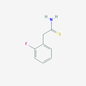 molecular formula C8H8FNS B1342158 2-(2-Fluorophenyl)ethanethioamide CAS No. 1016739-02-8