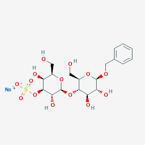 molecular formula C19H27NaO14S B13421581 Benzyl 3'-Sulfo-beta-D-lactoside Sodium Salt 