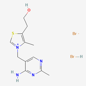 molecular formula C12H18Br2N4OS B13421601 Thiamine bromide, monohydrobromide CAS No. 4234-86-0