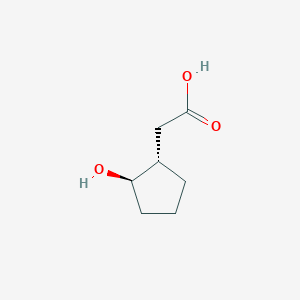 molecular formula C7H12O3 B13421605 2-[(1S,2R)-2-hydroxycyclopentyl]acetic acid 