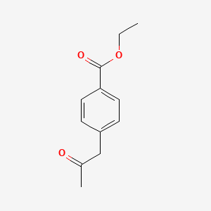 molecular formula C12H14O3 B1342161 Ethyl 4-(2-oxopropyl)benzoate CAS No. 73013-51-1