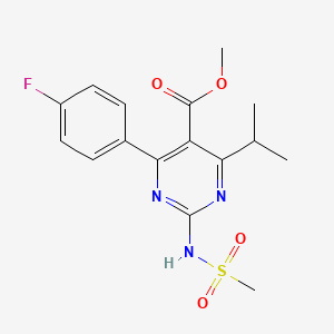 molecular formula C16H18FN3O4S B13421642 5-Methyl Formate De(3,5-dihydroxyhept-6-enoate) Rosuvastatin 