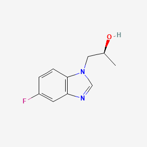 molecular formula C10H11FN2O B13421650 (S)-1-(5-Fluoro-1H-benzo[d]imidazol-1-yl)propan-2-ol 