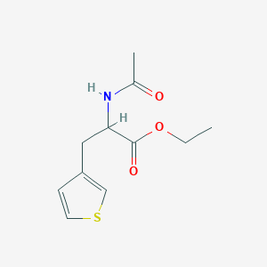 molecular formula C11H15NO3S B13421675 Ethyl2-acetamido-3-(thiophen-3-yl)propanoate 