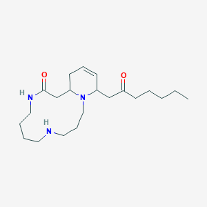 molecular formula C21H37N3O2 B13421677 Anhydrocannabisativine 