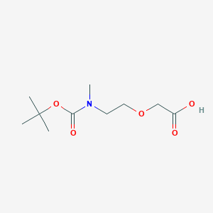 molecular formula C10H19NO5 B1342168 [2-(N-Boc-N-methyl-amino)-ethoxy]-acetic acid CAS No. 756874-17-6