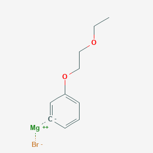 molecular formula C10H13BrMgO2 B13421695 Magnesium;2-ethoxyethoxybenzene;bromide 