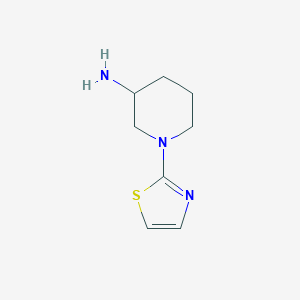 molecular formula C8H13N3S B1342174 1-(Thiazol-2-yl)piperidin-3-amine 