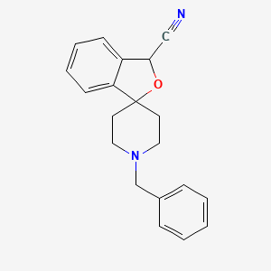 molecular formula C20H20N2O B13421762 1'-Benzyl-3H-spiro[isobenzofuran-1,4'-piperidine]-3-carbonitrile 
