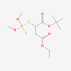 molecular formula C12H23O6PS2 B13421769 1-O-tert-butyl 4-O-ethyl 2-dimethoxyphosphinothioylsulfanylbutanedioate 