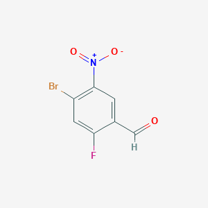 molecular formula C7H3BrFNO3 B1342177 4-Bromo-2-fluoro-5-nitrobenzaldehyde CAS No. 679839-39-5