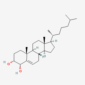 molecular formula C27H46O2 B13421778 Cholest-5-ene-3alpha,4alpha-diol 