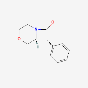 molecular formula C12H13NO2 B13421779 4-Oxa-1-azabicyclo[4.2.0]octan-8-one, 7-phenyl-, cis- CAS No. 62500-60-1
