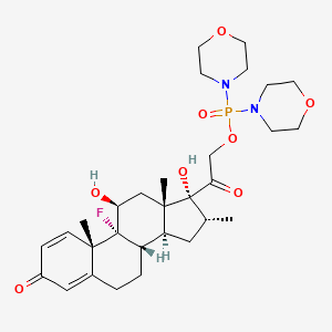 molecular formula C30H44FN2O8P B13421808 Dexamethasone 23-Dimorpholinophosphinate 