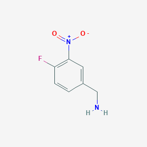 molecular formula C7H7FN2O2 B1342181 (4-Fluoro-3-nitrophenyl)methanamine CAS No. 771581-73-8
