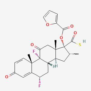molecular formula C26H26F2O6S B13421818 11-Oxo-fluticasone Furoate 