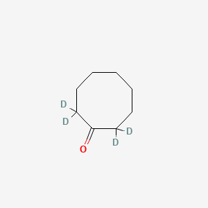 molecular formula C8H14O B13421825 Cyclooctanone-2,2,8,8-d4 