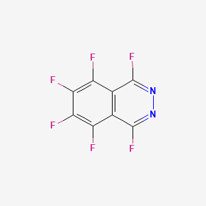 molecular formula C8F6N2 B13421899 Phthalazine, hexafluoro- CAS No. 25732-35-8