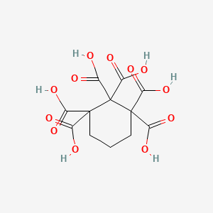 molecular formula C12H12O12 B1342193 Cyclohexane-1,1,2,2,3,3-hexacarboxylic acid CAS No. 67537-70-6