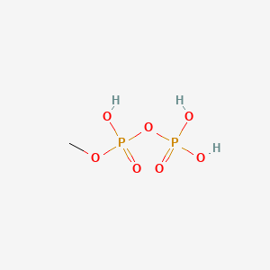 molecular formula CH6O7P2 B13421986 Diphosphoric acid, monomethyl ester CAS No. 56399-35-0